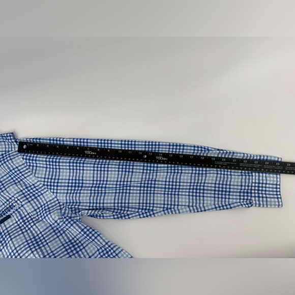 Vineyard vines men’s vented harbor shirt blue plaid long sleeve size L - Picture 14 of 15